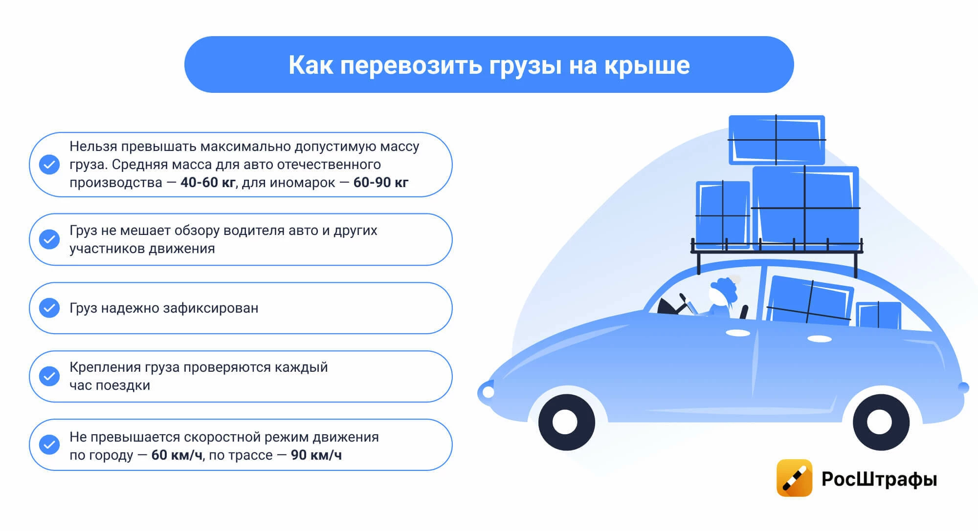 Правила перевозки грузов на легковом авто