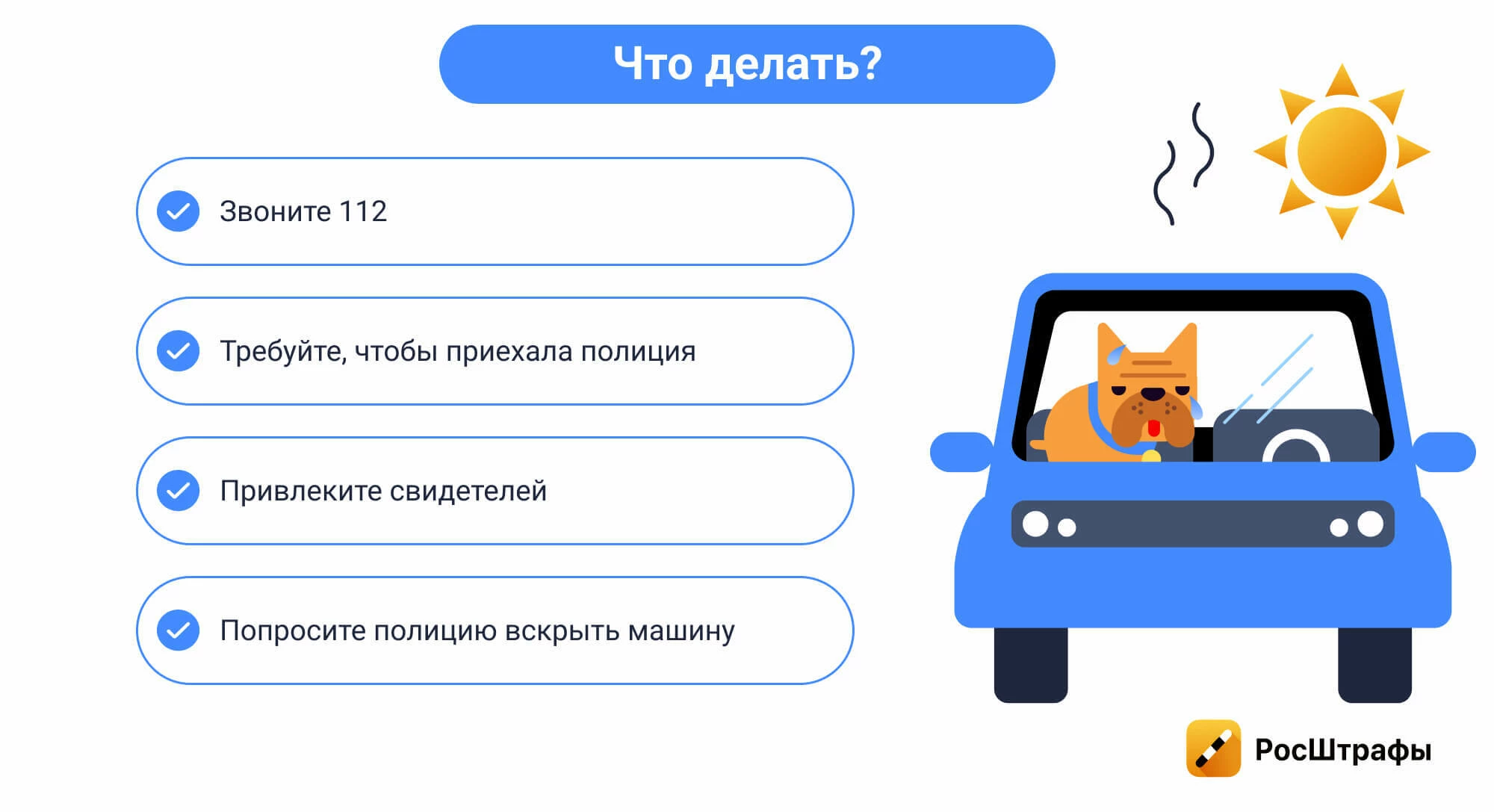 Штраф за оставление ребенка или животного в машине: когда и сколько