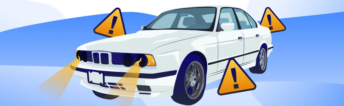 Пленка на фарах: за что штраф?