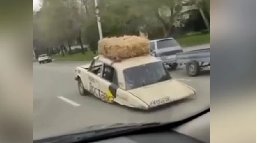 Краснодарец разъезжал на авто без колес